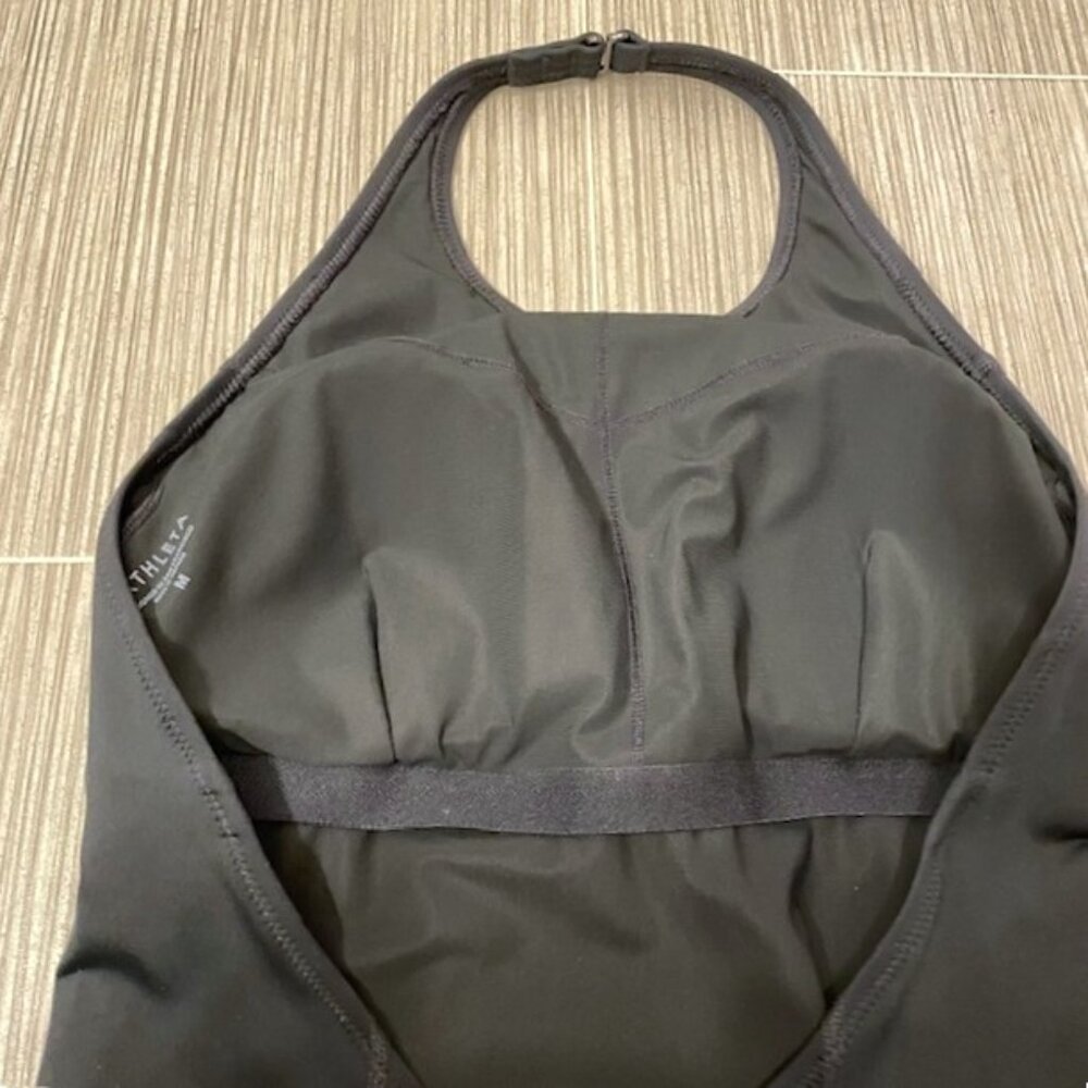 NEW Athleta Offshore Paddle One Piece Swimsuit Bathing Suit Black Size Medium - Picture 8 of 14